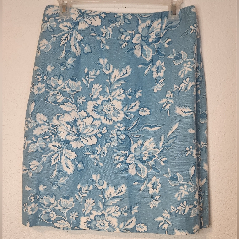 Talbots Irish Linen Pencil Mini Skirt, Size 8
